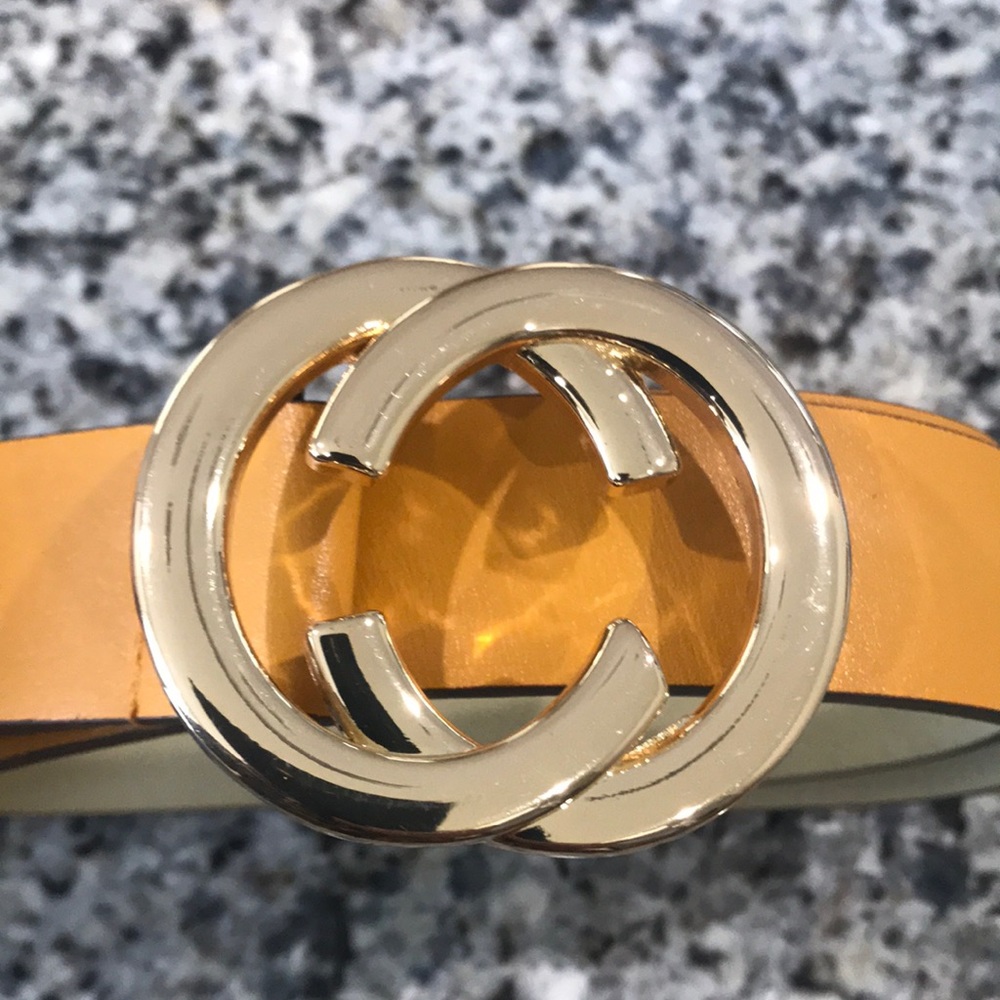 Time and Tru Double Open C Buckle Belt